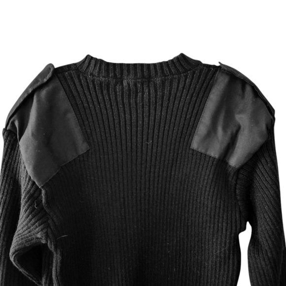 Vintage Bushline Commando Sweater Men XXL Black Military SAS 90s Tactical - Picture 8 of 9